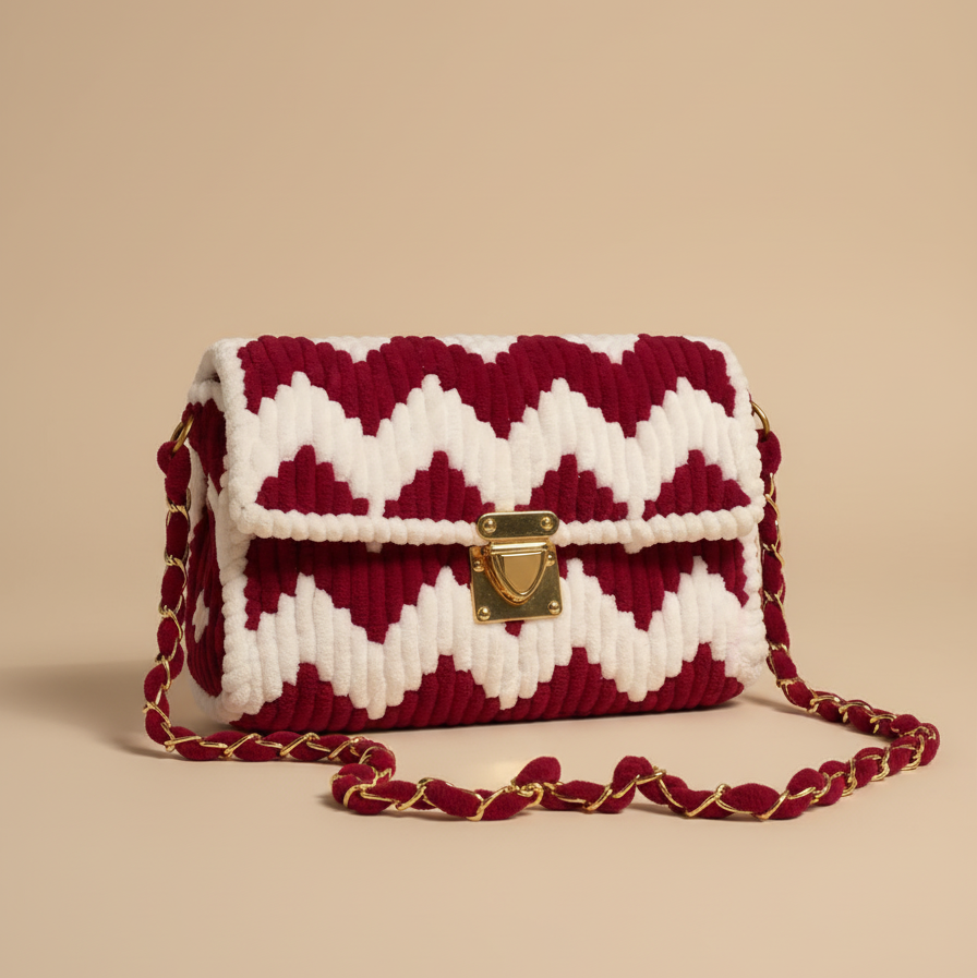 CHERRY SWIRL CROCHET HERBAGS