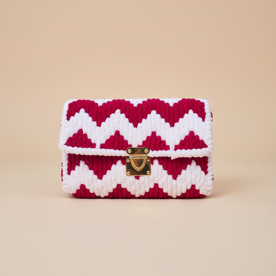 CHERRY SWIRL CROCHET HERBAGS